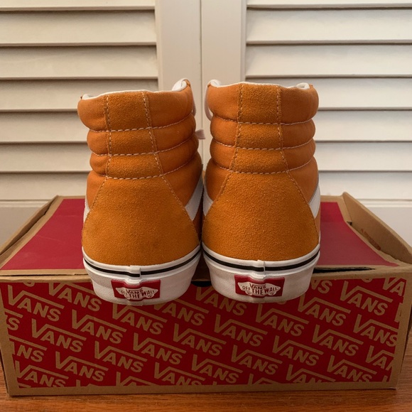 Vans Sk8 Hi Orange High-Top Sneakers - Picture 4 of 6